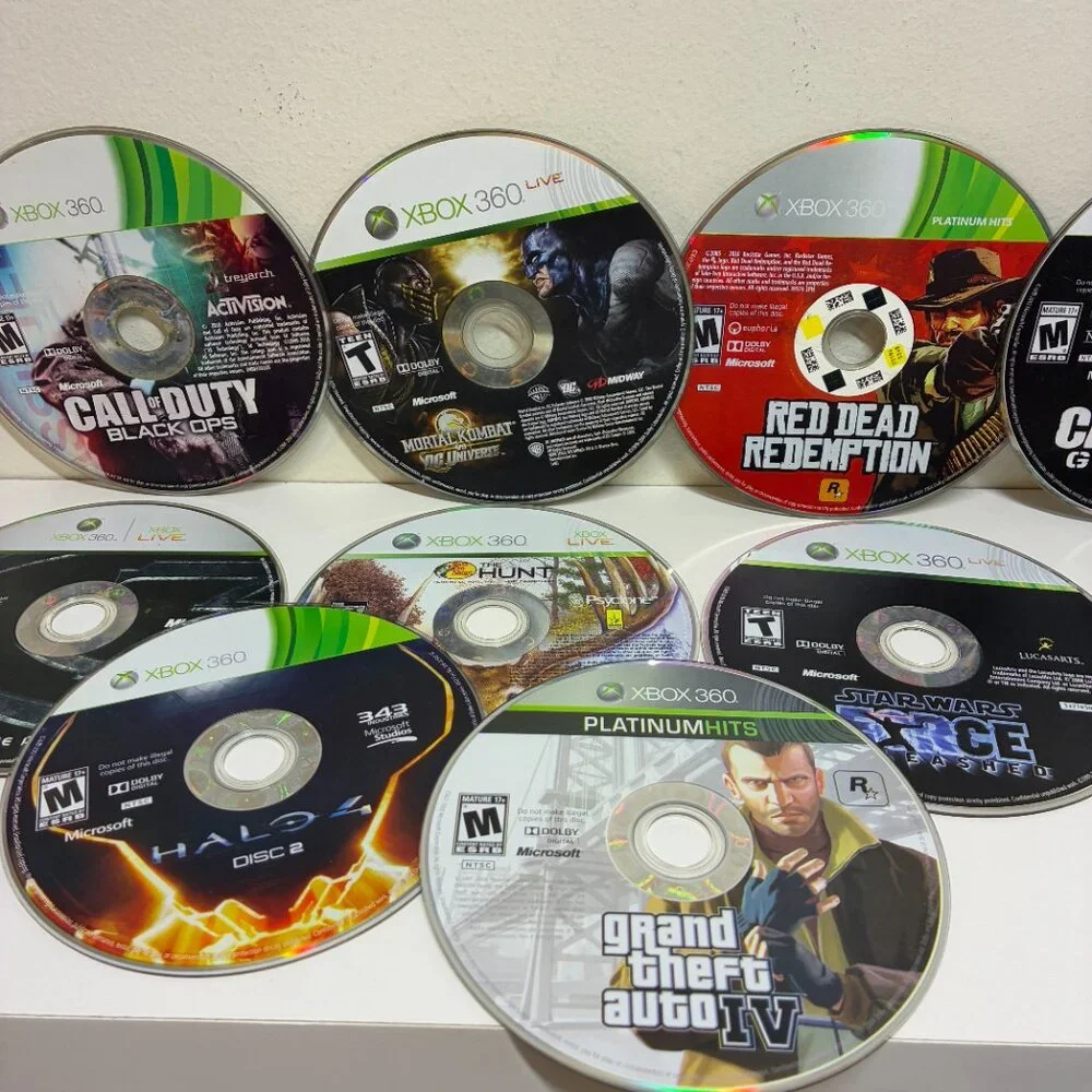 Xbox 360 Game Lot - Call of Duty, Red Dead Redemption, GTA IV & More!